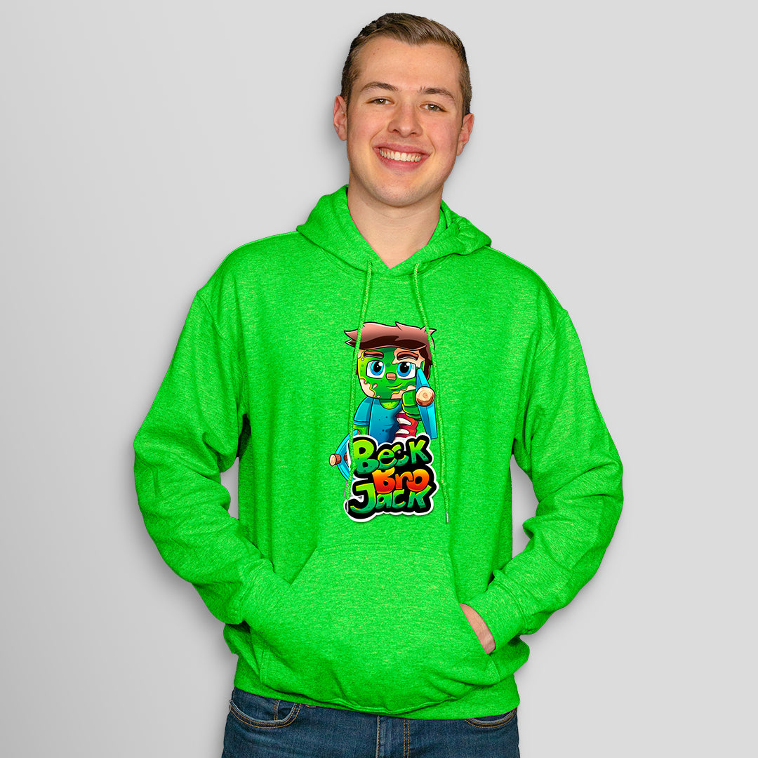 Green Hoodie BEFORE ORDERING check BeckBroMom Note for sizing